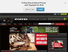 Tablet Screenshot of diavel-forum.com